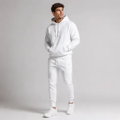 Men's White Sweatsuit